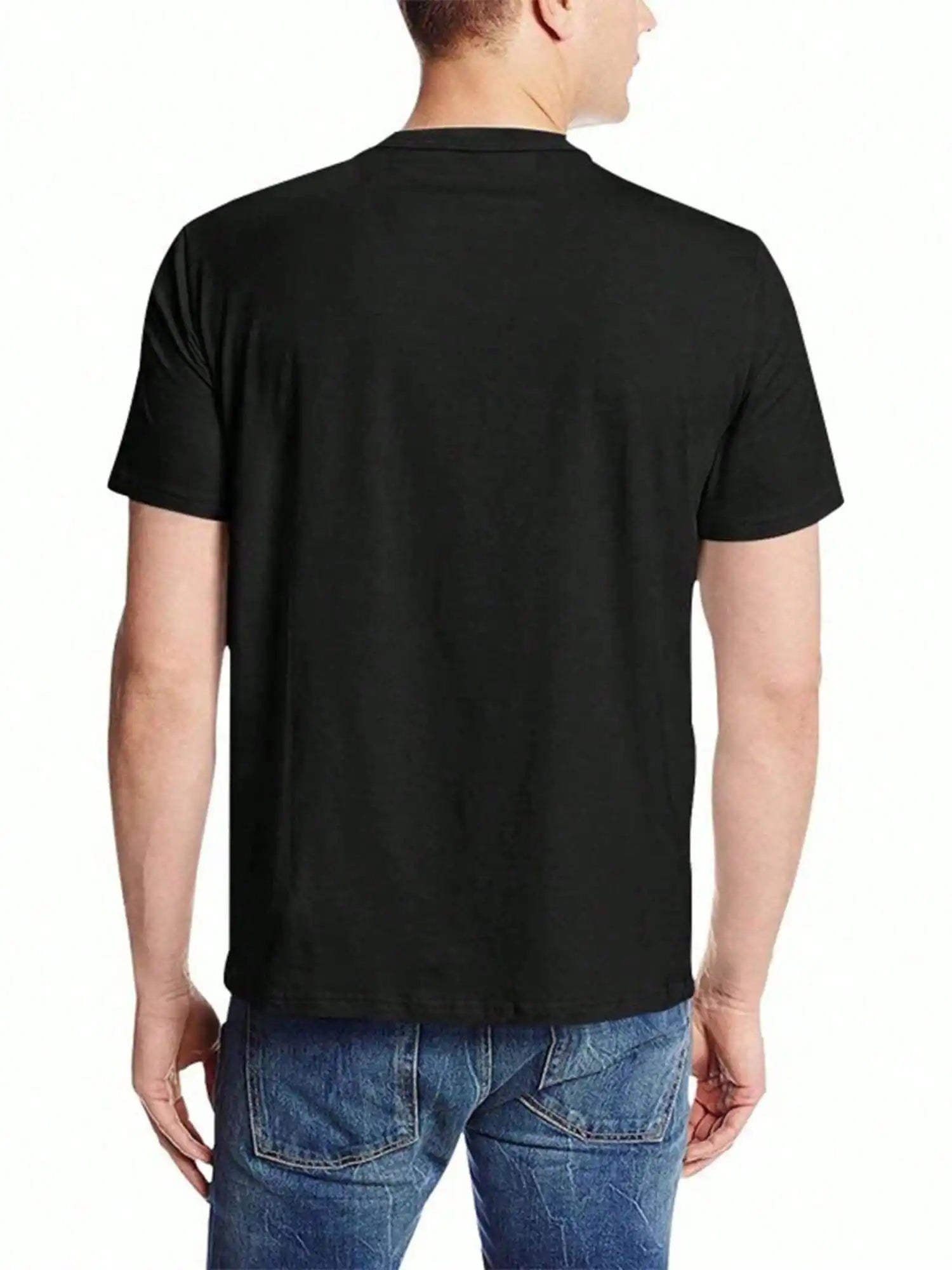 1pc Men's Skeleton Dad Joke T-Shirt - 180g Soft Cotton, Casual Printed Tee with Slight Stretch for Father's Day, Christmas