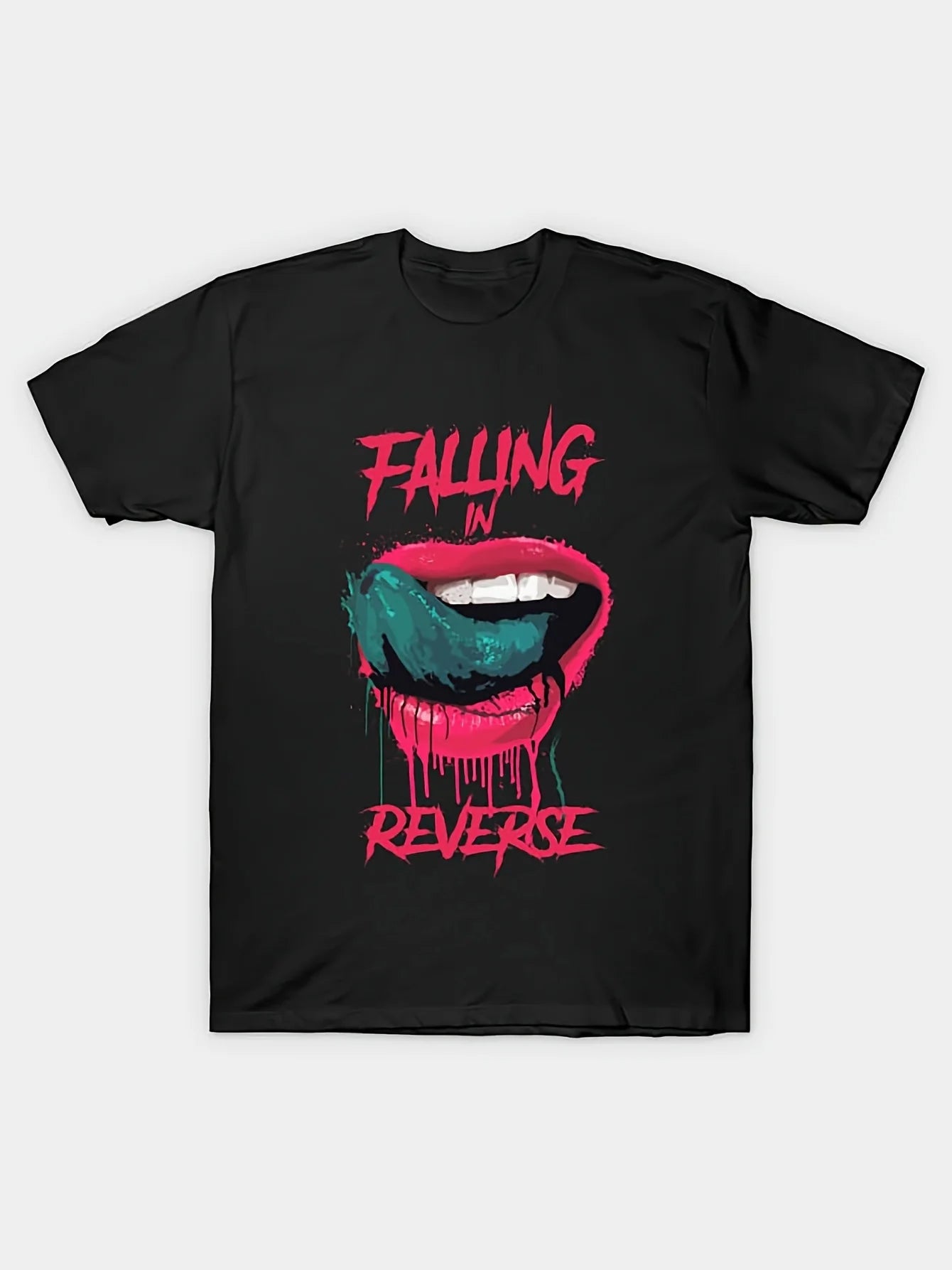 Falling In Reverse Graphic Tee - Comfortable Short Sleeve T-Shirt for Men - Official Band Merchandise with Vibrant Color Print