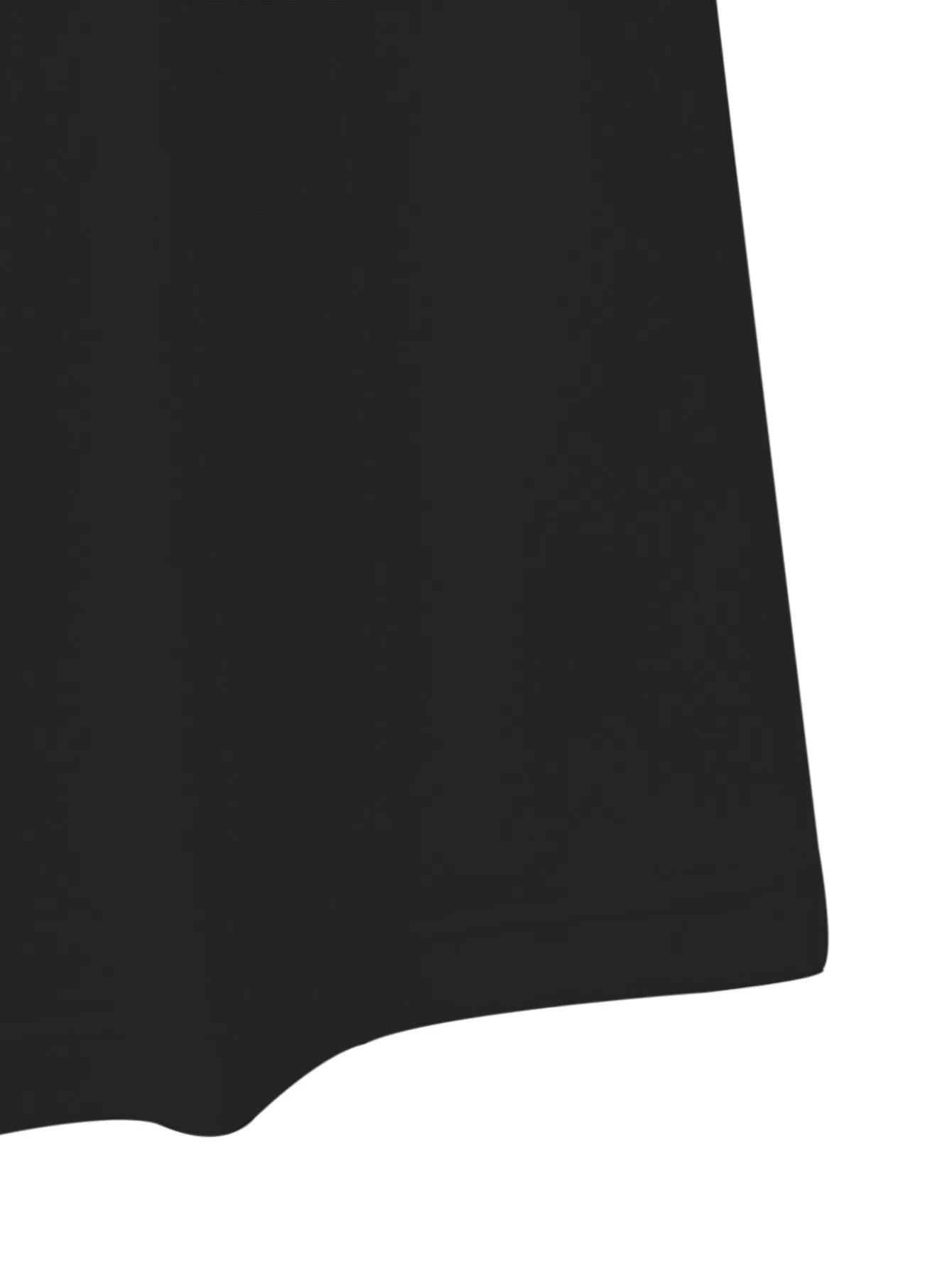 Men's Black Casual Summer Graphic T-Shirt - Round Neck, Short Sleeve, Polyester, Machine Washable